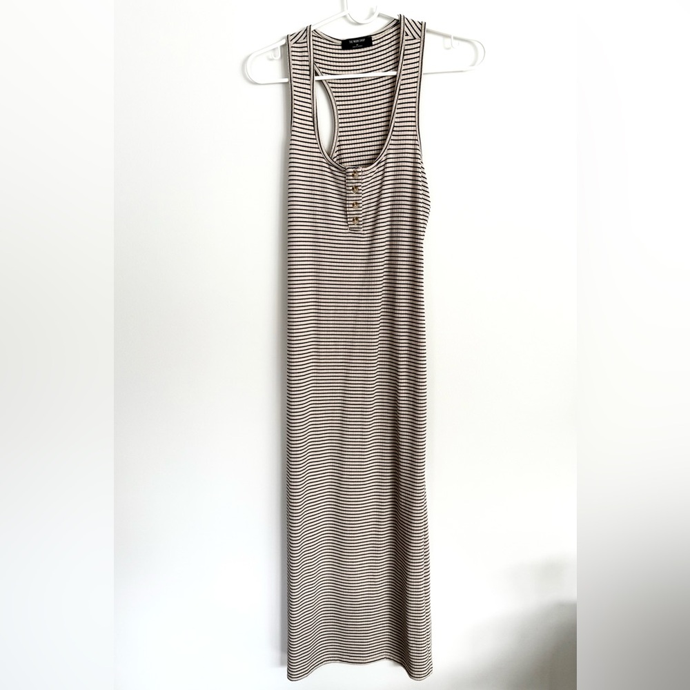 NWOT Vici ribbed striped racerback maxi dress